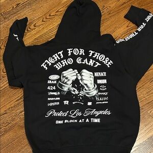 Born x raised Men's Black Hoodie size large